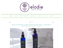 Tablet Screenshot of elodiebeauty.com